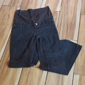 Dark Blue Demin Bootcut Maternity Jeans